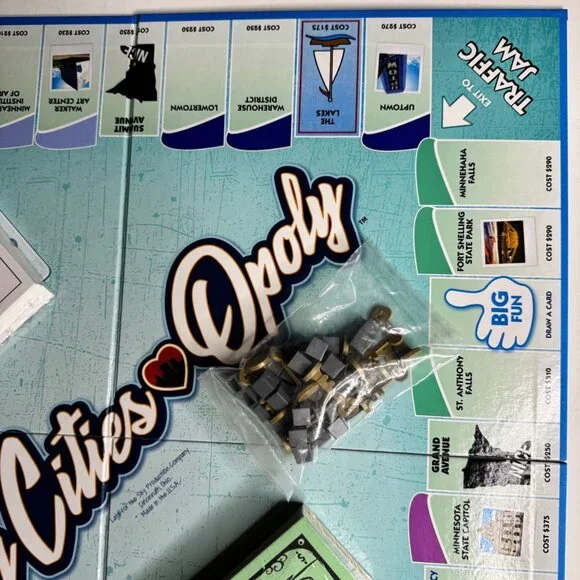 Twin Cities Opoly Board Game Complete 2010s Spa Productions New No Box Minnesota - Picture 6 of 13